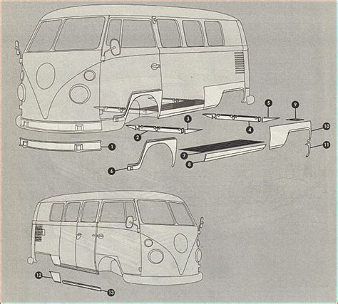 1971 vw bus sheet metal|1967 VW bus sheet metal.